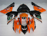 Carénage ABS injecté Kawasaki NINJA ZX10R 2004-2005 - Monster - Noir Orange - MFS3969